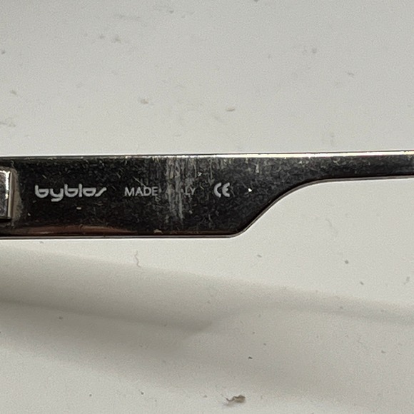 Byblos 570-S Oval Sunglasses Gold Tone Metal Green Lenses Made in Italy Small - Picture 6 of 16